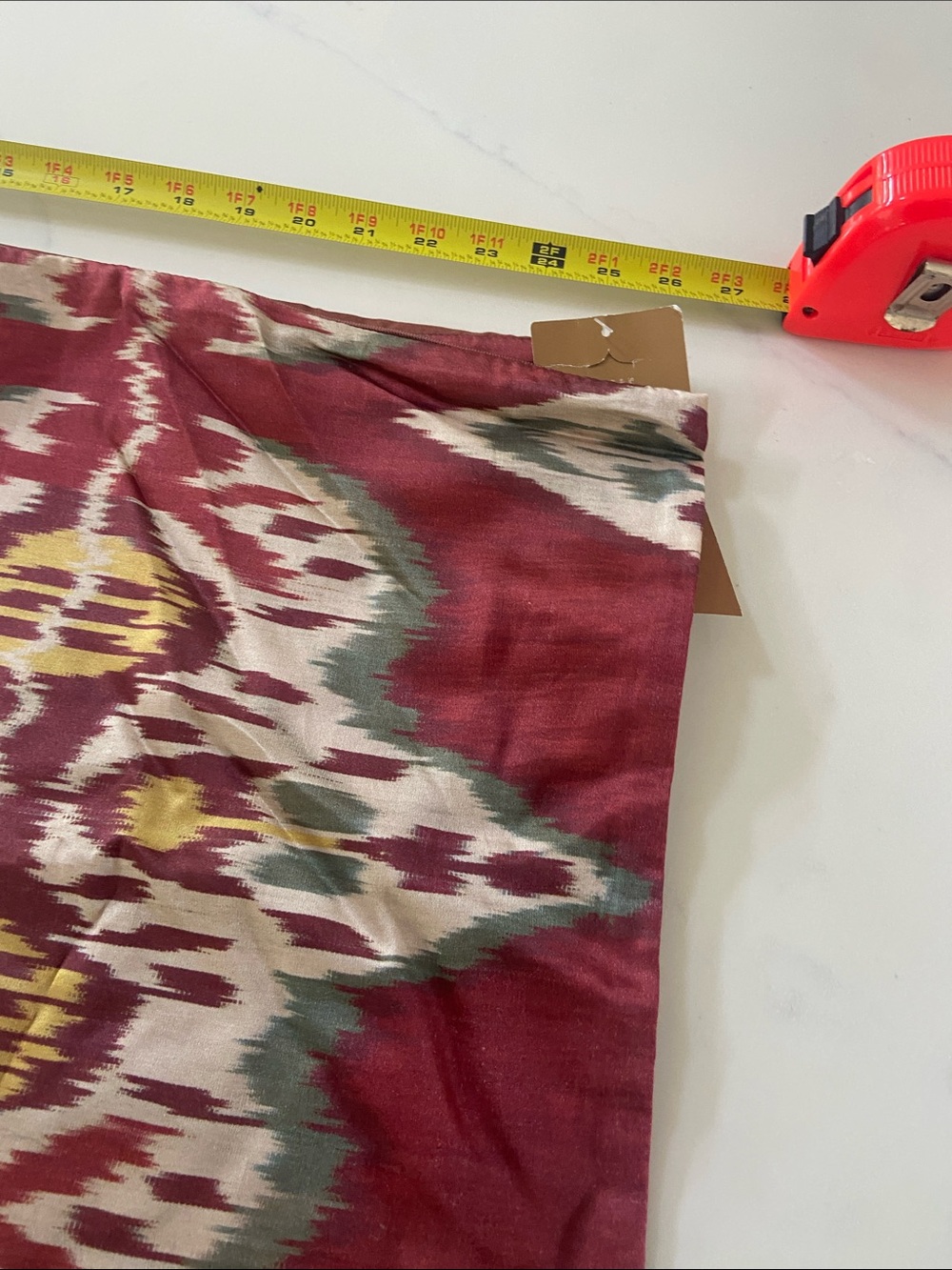 Pottery Barn Maroon Ikat Pillow Cover - Picture 14 of 15